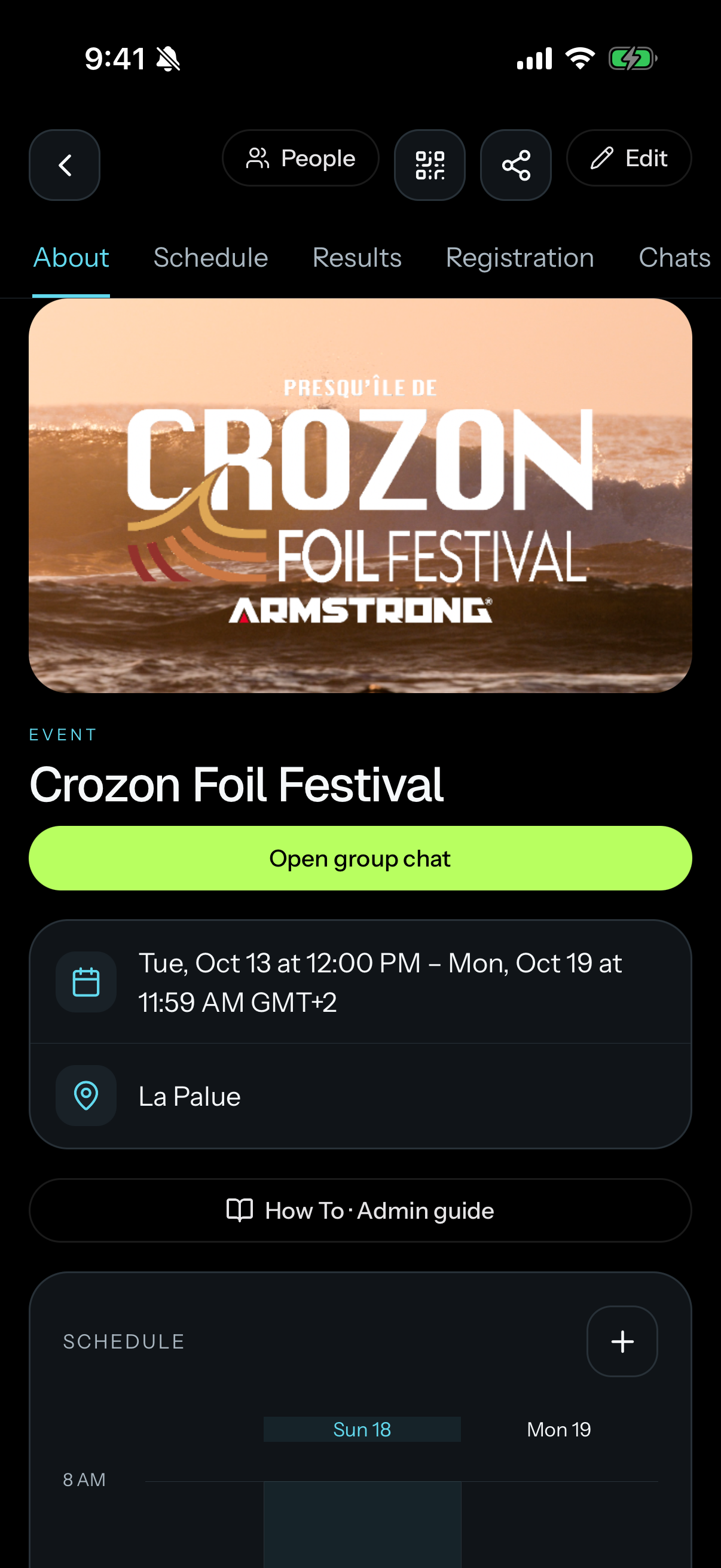 Crozon Foil Festival event page